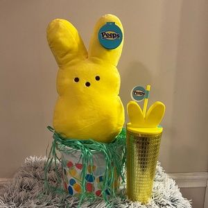Peeps Easter Plushie and  Matching Tumbler